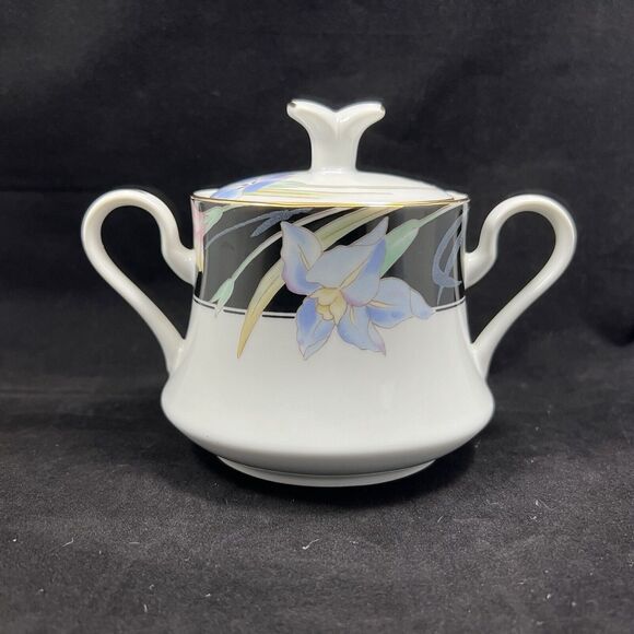 Vintage Charisma Black By Mikasa Cream And Sugar Set - Picture 7 of 16